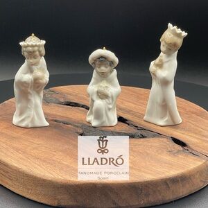 Lladro 5729 THREE KINGS SET Ornaments in Original Box Retired